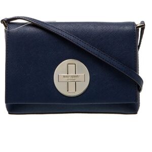 Kate Spade New York Navy Saffiano Leather Crossbody Bag